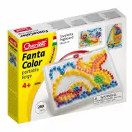 Quercetti: Színes pötyi készlet-bálna 280db-os