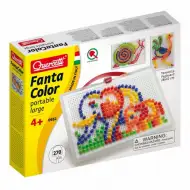 Quercetti: Színes pötyi készlet-elefánt 270db-os