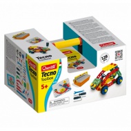 Quercetti: Tecno építőszett szerszámos ládában 128db-os