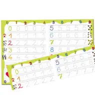 Készségfejlesztő rajztábla letörölhető filccel: Számok - D-Toys