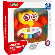 Rák alakú bébi szintetizátor játék hangszer