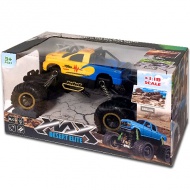 RC MAX Offroad távirányítós autó kék-sárga színben 1/18