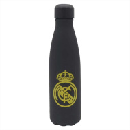 Real Madrid Rozsdamentes duplafalú fekete-arany acél kulacs 500ml-es