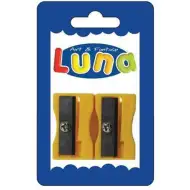 Sárga műanyag hegyező 2db-os