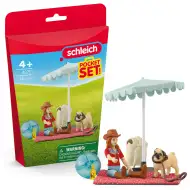 Schleich: Hannah és mopsz kutyusa kirándulása a tóhoz játékszett (42751)