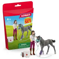Schleich: Lóápolás Trakehner csikóval játékszett (42752)