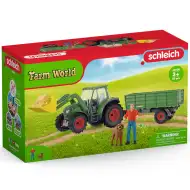 Schleich: Farm World - Traktor pótkocsival játékszett (42608)