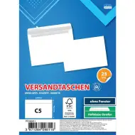 Spirit: Fehér boríték C5 22,9x16,2cm 25db-os csomag