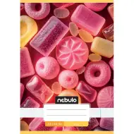 Nebulo: Tűzött sima füzet A5-ös 20-32 Cuki mintás - Édességes