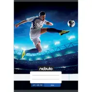 Nebulo: Tűzött sima füzet A5-ös 20-32 Vagány mintás - Focistás