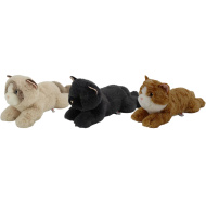 Nicotoy: Fekvő plüss cica többféle színváltozatban 38cm 1db – Simba Toys