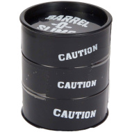 Fekete slime mini olajoshordóban