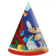 Sonic party kalap 6db-os szett