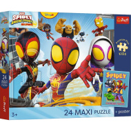 Spidey és barátai Kalandok a társakkal 24 db-os Maxi puzzle - Trefl