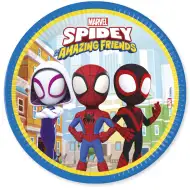 Spidey 8db-os papírtányér szett 23cm-es