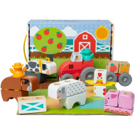 Blockables: Farm fa építőjáték - Melissa &amp; Doug