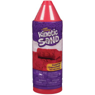Kinetic Sand: nyomdázz és forgasd homokgyurma piros színben - Spin Master