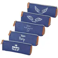 Spirit: Cruises kék színű hengeres tolltartó 5 féle mintával 19x7cm