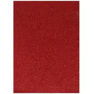 Spirit: Csillámos dekorációs habszivacs lap piros színben A/4 1db