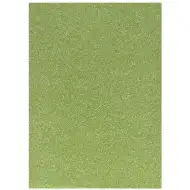 Spirit: Csillámos dekorációs habszivacs lap citromzöld színben A/4 1db