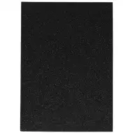 Spirit: Csillámos dekorációs habszivacs lap fekete színben A/4 1db