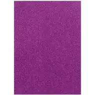 Spirit: Dekorációs csillámos habszivacs lap lila színben A/4 1db