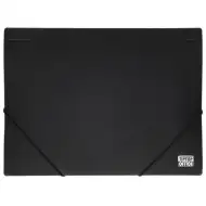 Spirit: Fekete műanyag gumis mappa A4-es