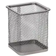 Spirit: Szögletes fém asztali írószertartó 8x8x10cm