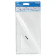 Spirit: Háromszög alakú 60 fokos 18cm-es derékszög vonalzó