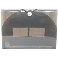 Spirit: Fekete színű átlátszó irattartó mappa A4-es méretben 12 rekeszes