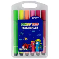 Spirit: Jumbo Trio vastag háromszögletű filctoll 12db-os szett