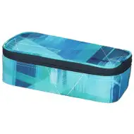 Spirit: Világoskék színű mintázott ovális tolltartó 23x10cm