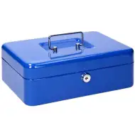 Spirit: Pénzkazetta kék színben 2db kulccsal CB190 300x240x88mm