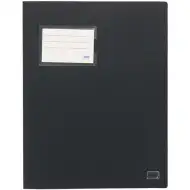 Spirit: Lefűző mappa kártyatartóval fekete színben A4