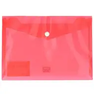 Spirit: Piros színű átlátszó irattartó mappa A/5-ös méretben