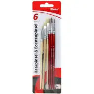 Spirit: 6db-os póniszőr ecset szett hagyományos és lapos ecsetekkel 4/6/8