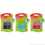 Spirit: Leaf szögletes radír többféle színben 2db-os szett