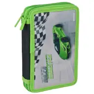 Spirit: Racer Monster zöld sportautó mintás 2 szintes töltött tolltartó
