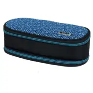 Spirit: My Bag kék és fekete két rekeszes ovális tolltartó