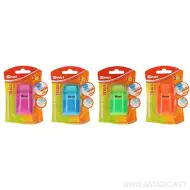 Spirit: Trios 3 az 1-ben 2 lyukú tartályos hegyező és radír többféle színben 1db-os csomag