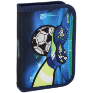 Spirit: Focilabda mintás mintás kihajtható töltött tolltartó 28db-os