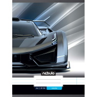 Nebulo: Tűzött vonalas sport autó mintás füzet 81-32 A/4