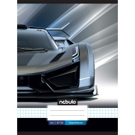 Nebulo: Tűzött kockás sport autó mintás füzet 87-32 A/4