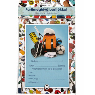 Ars Una: Sportos 10db-os meghívó szett borítékkal