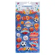 The Littlies: Sportos 3D pufi matrica szett 10x22cm-es íven