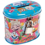 Jégvarázs emoji mintás fém persely lakattal