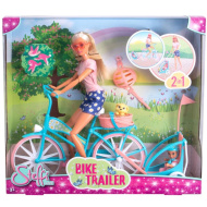 Steffi Love: Kerékpáros Steffi baba gyerekutánfutóval - Simba Toys