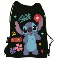 Disney Stitch Black Aloha tornazsák, sportzsák 34x43cm