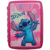 Must: Stitch emeletes töltött tolltartó 15x5x21cm