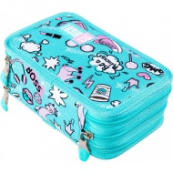 St.Right Pastel Lamas három emeletes töltött tolltartó